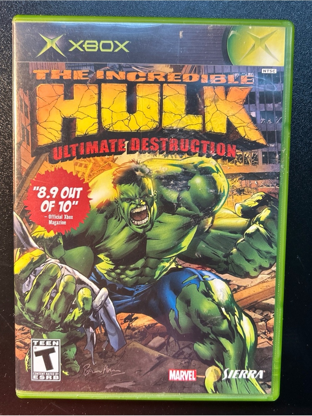Marvel The Incredible Hulk: Ultimate Destruction - Green & Yellow Artwork